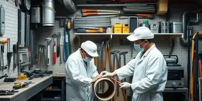 アヌパム排水管サービスの作業場